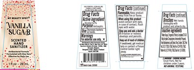 Image Description (My Beauty Spot Vanilla Sugar Scented Hand Sanitizer)